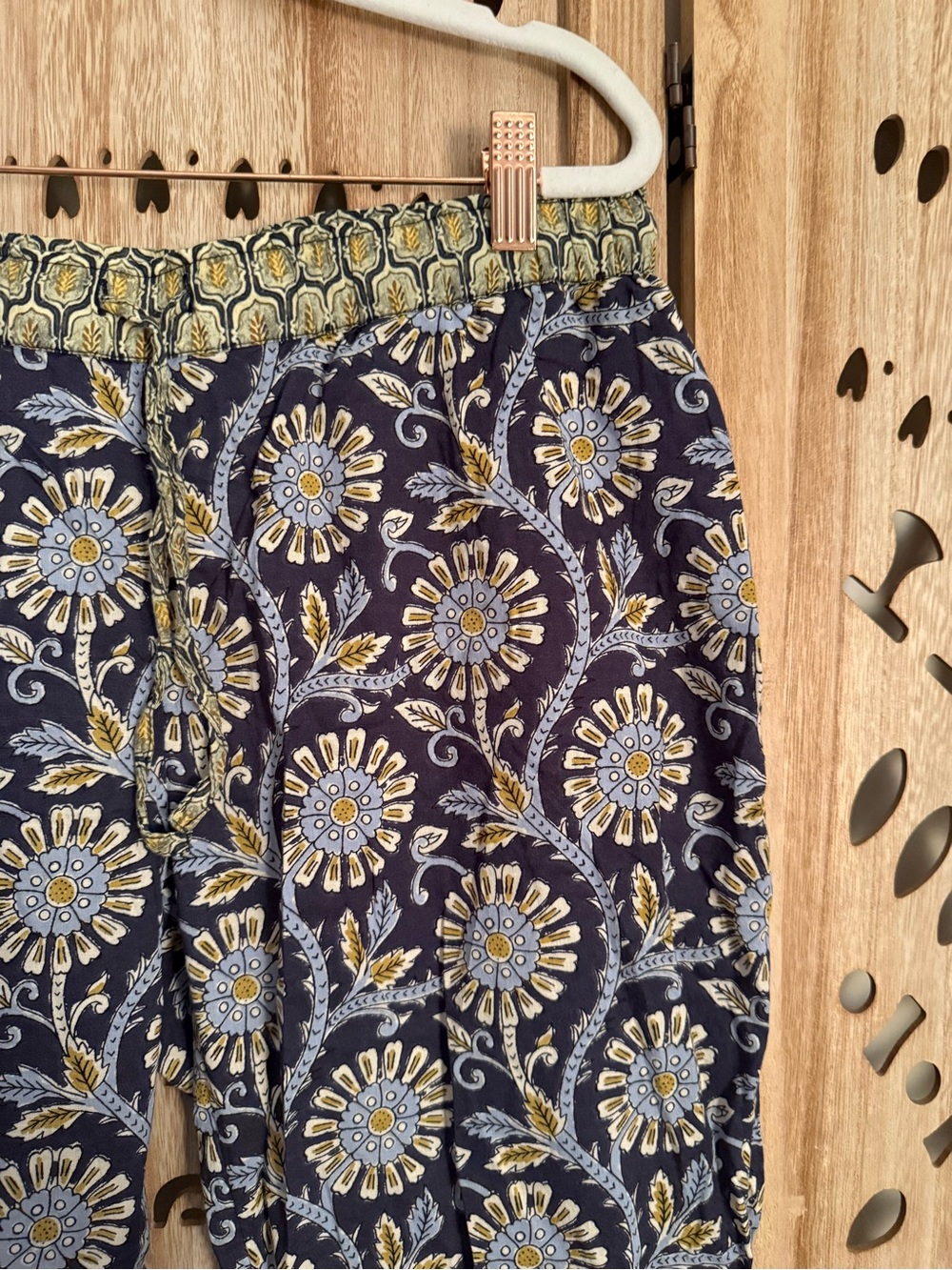 Sundance Floral Cotton Pants | Size S - Picture 3 of 7
